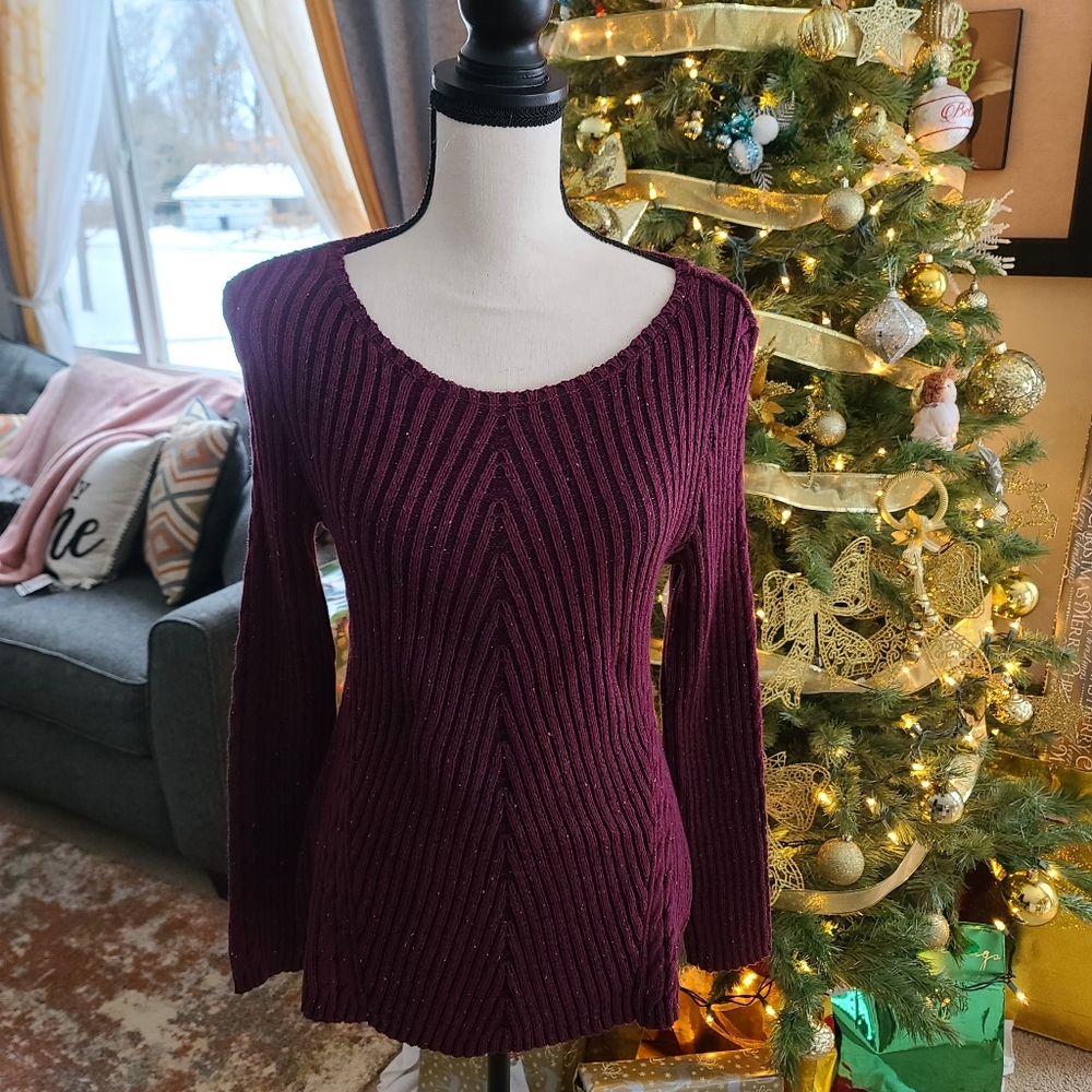 Women winestone sweaters long sleeve